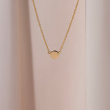 Circle necklace petite