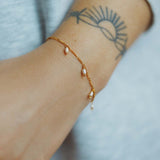 Figaro Pearl Drops bracelet women