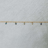 Figaro Gem Drops blue bracelet women