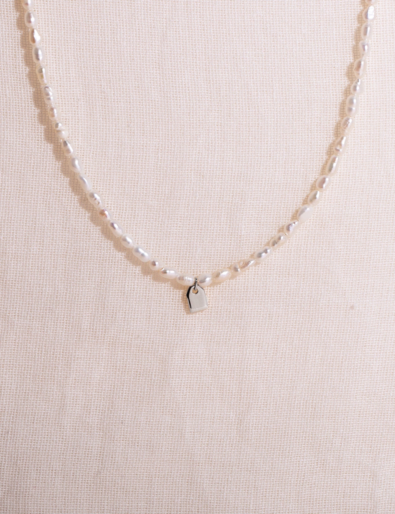 Pearl & Tag necklace petite