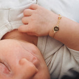 Circle and diamond bracelet baby - Galore jewelry