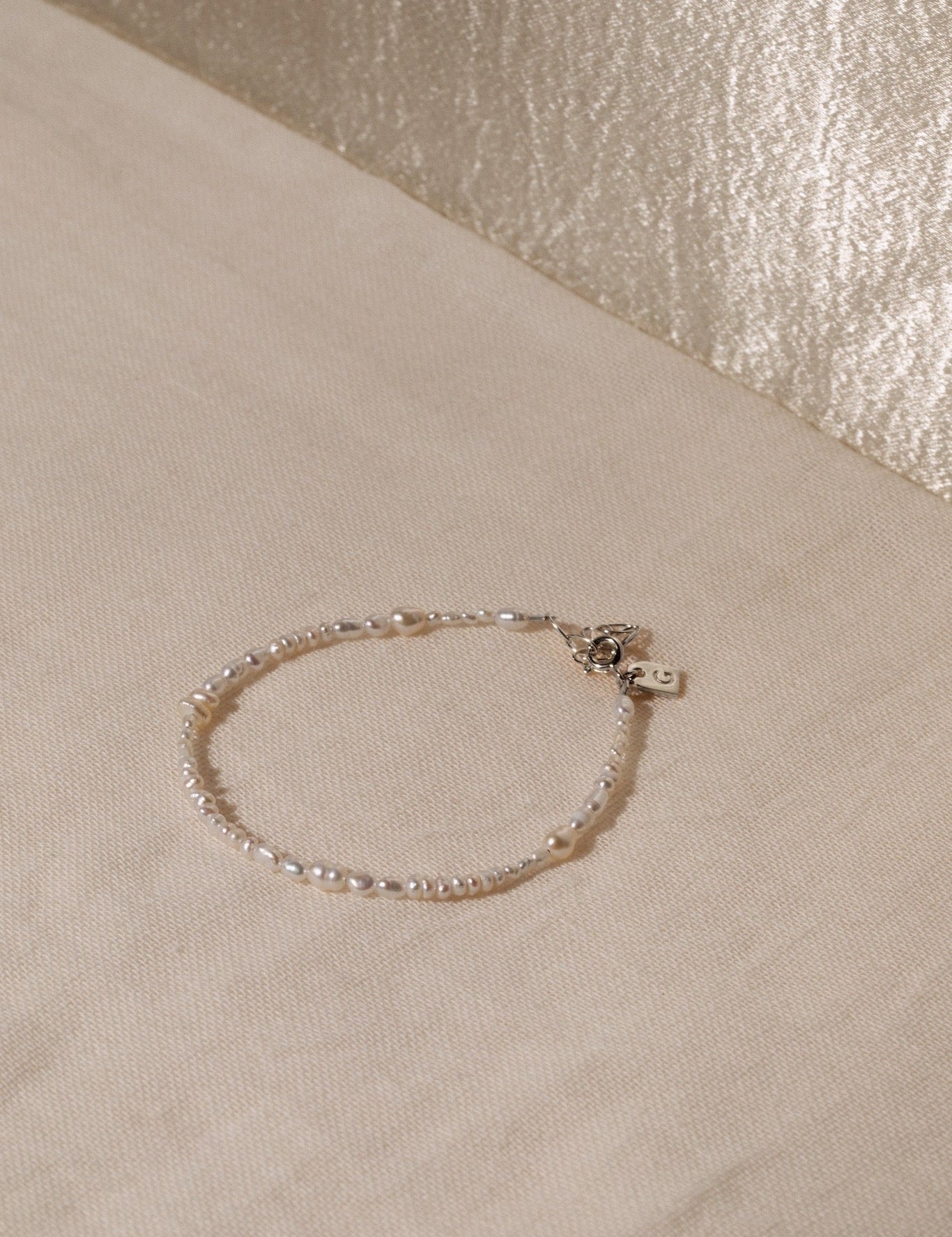 Pearl anklet petite - Galore jewelry