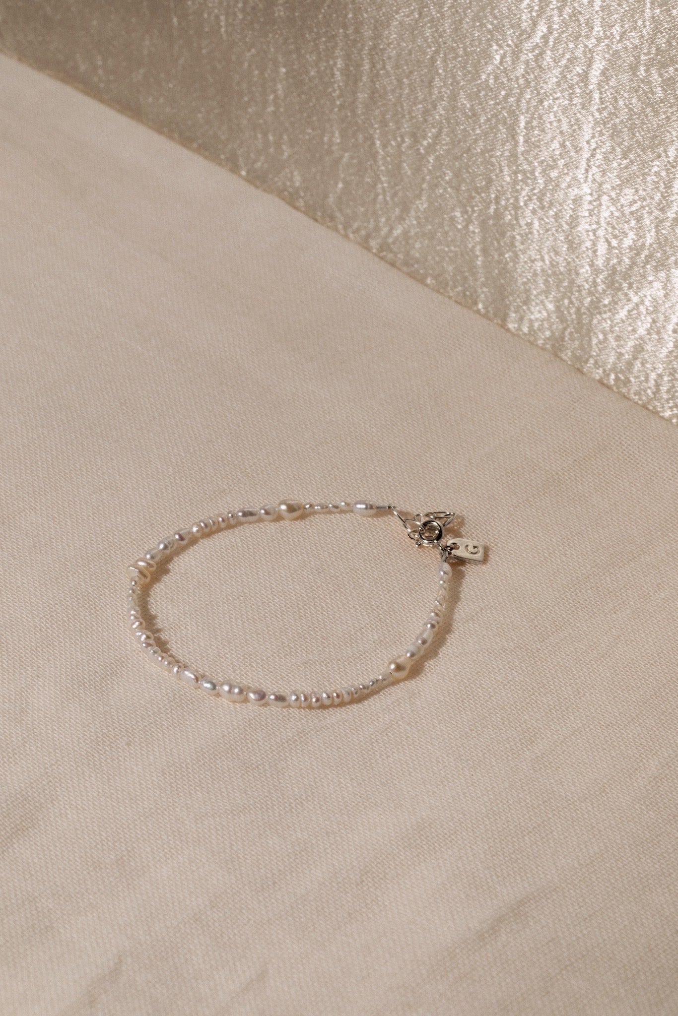 Pearl anklet petite - Galore jewelry