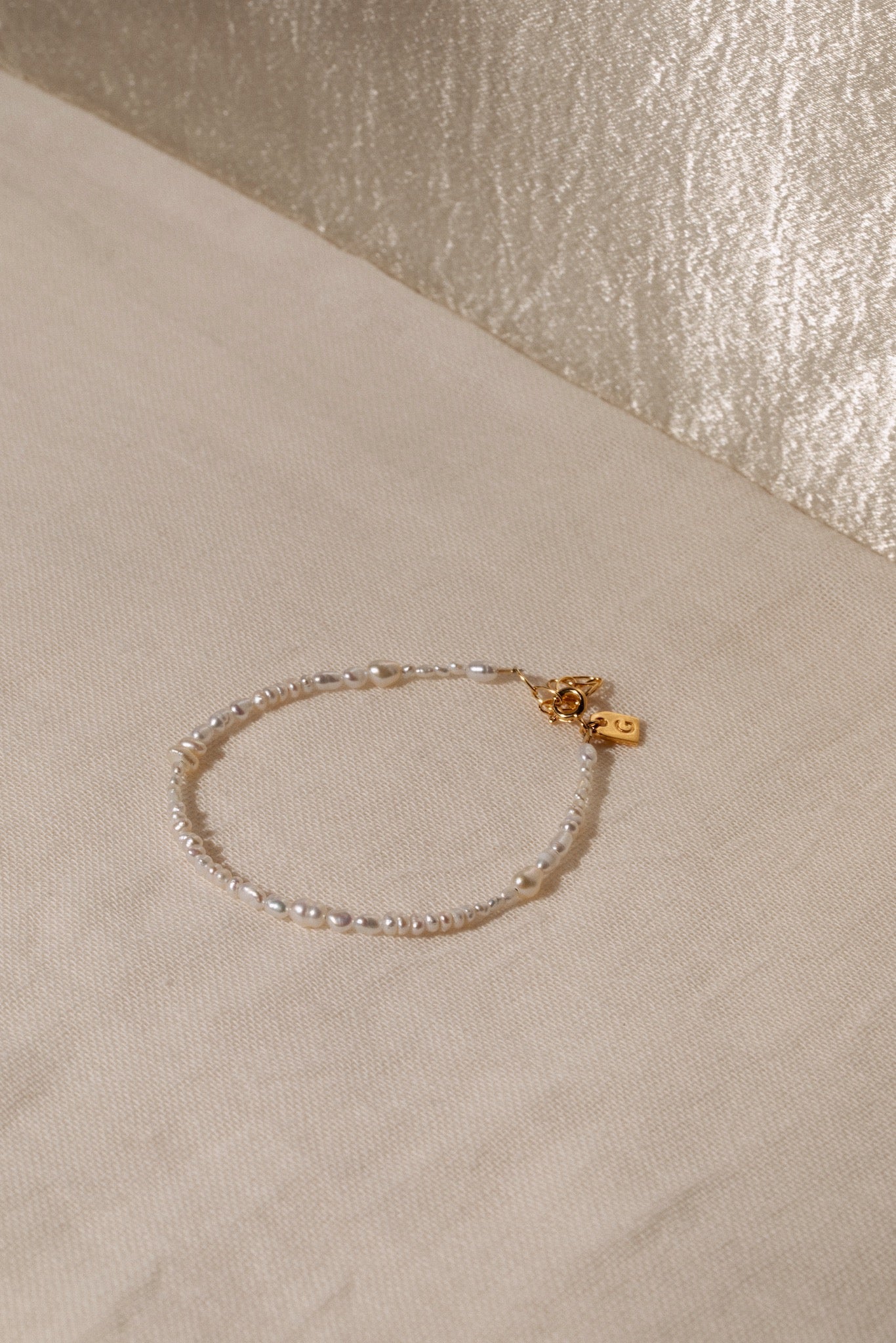 Pearl anklet petite - Galore jewelry