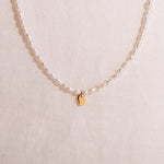 Pearl & Tag necklace petite - Galore jewelry
