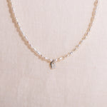 Pearl & Tag necklace petite - Galore jewelry