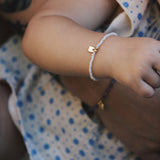 Birthstone & Tag bracelet baby