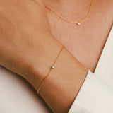 Single diamond bracelet women