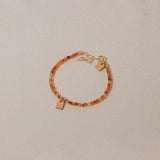Birthstone & Tag bracelet women