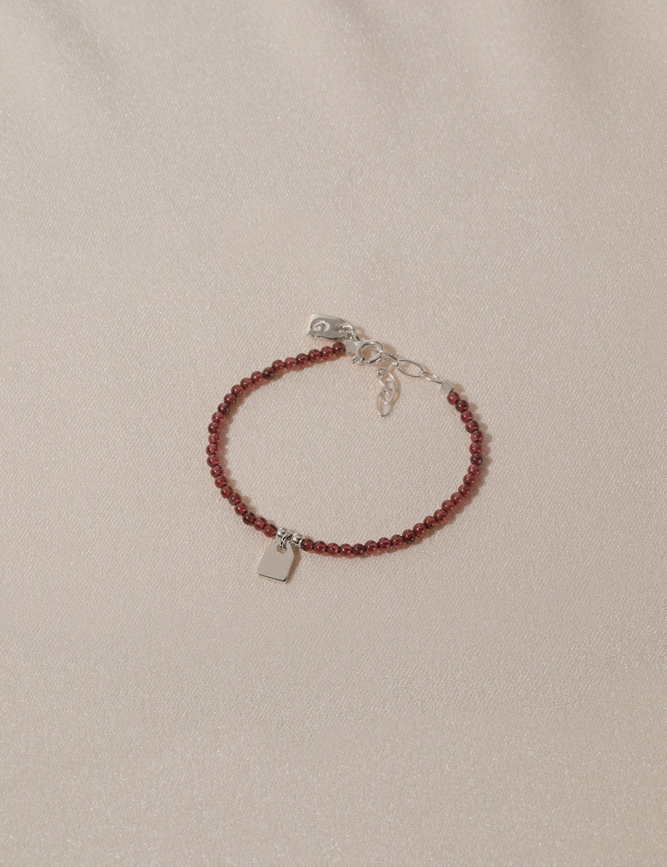 Birthstone & Tag bracelet petite