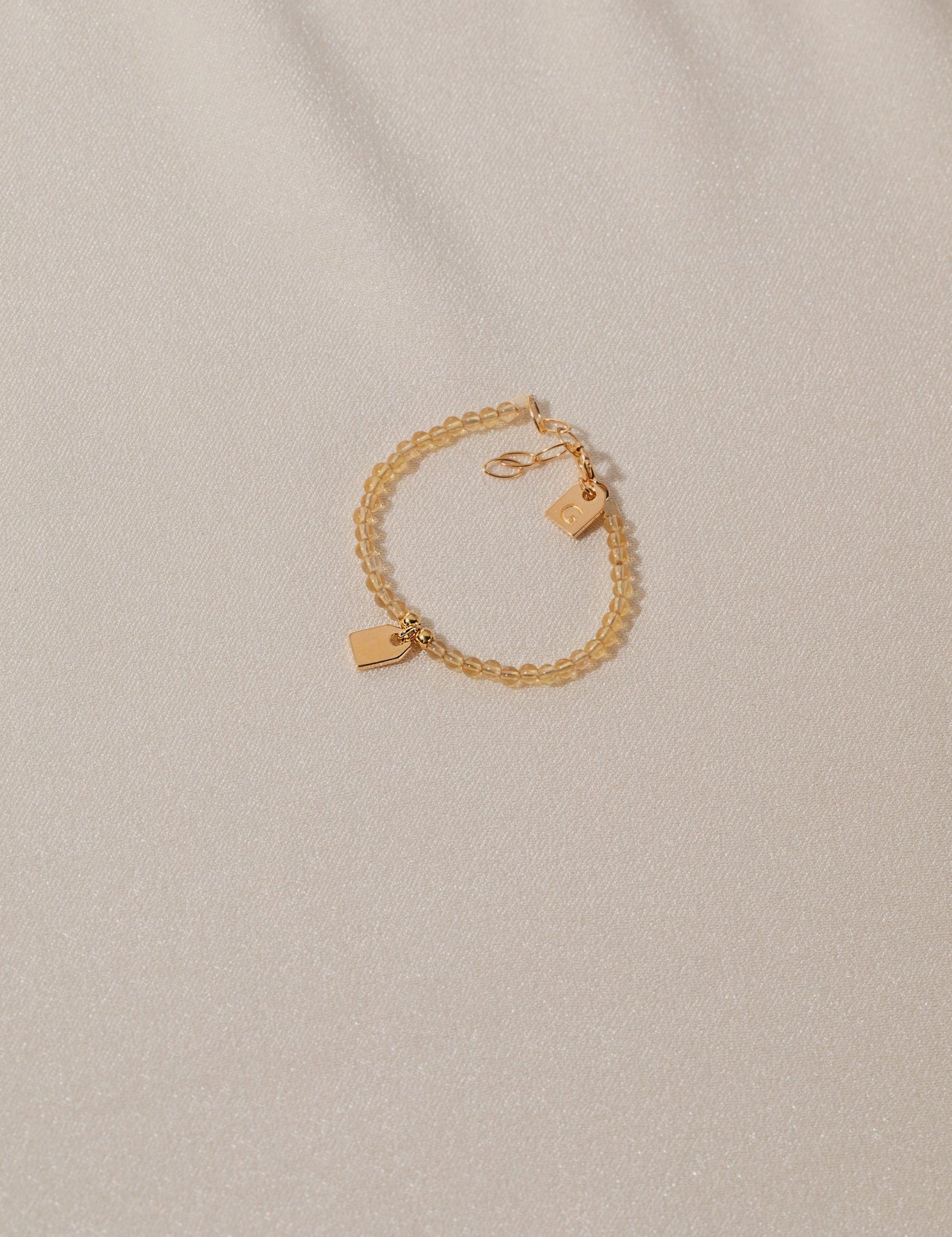 Birthstone & Tag bracelet petite - Galore jewelry