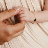 Circle and diamond bracelet baby - Galore jewelry