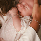 Circle and diamond bracelet baby - Galore jewelry