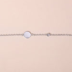 Circle and diamond bracelet baby - Galore jewelry