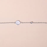 Circle and diamond bracelet baby - Galore jewelry