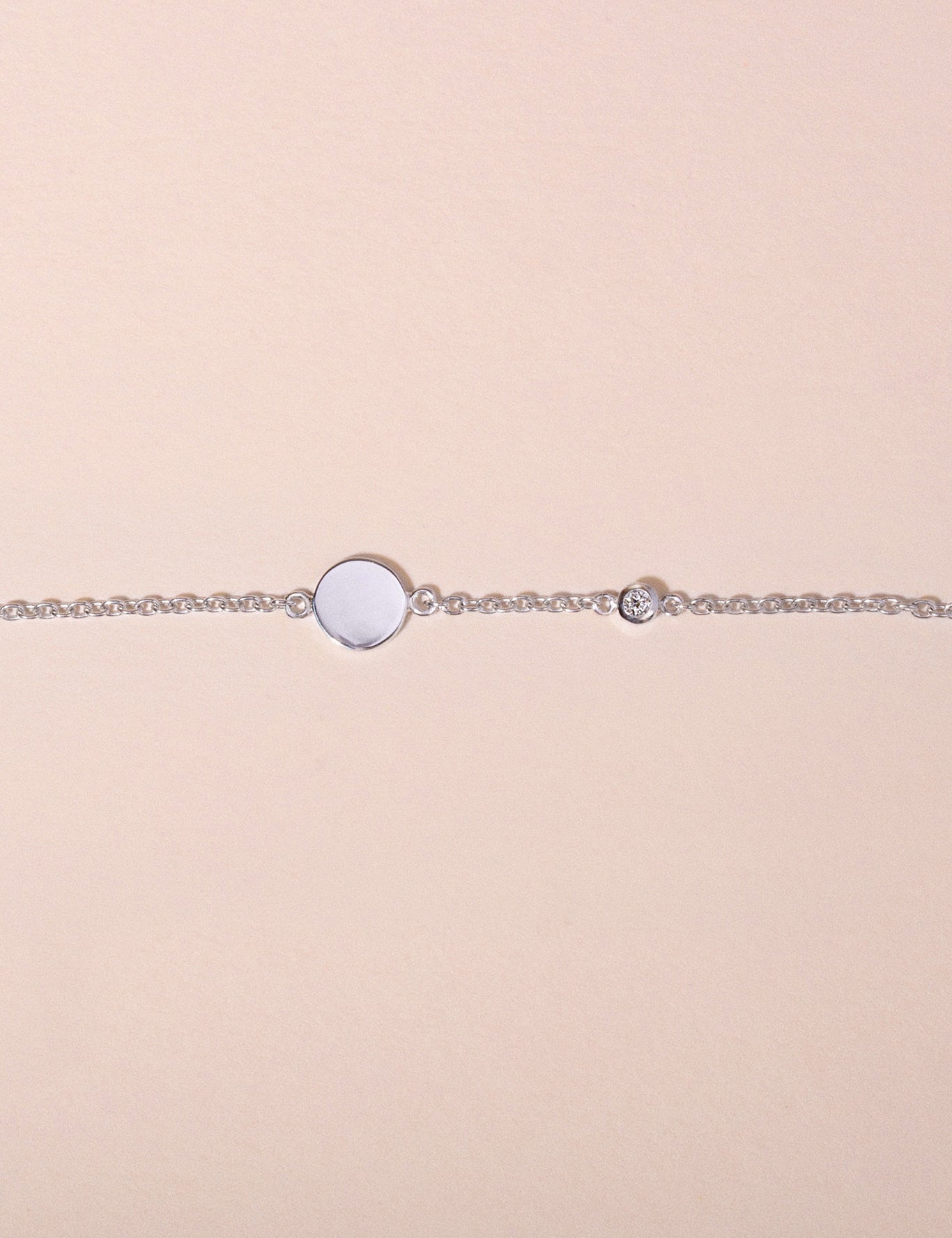Circle and diamond bracelet women