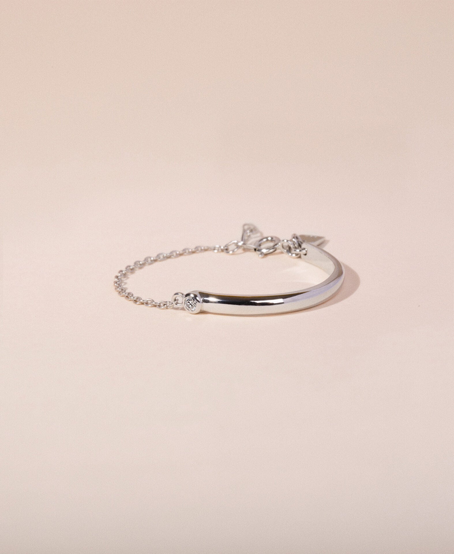 Fifty-fifty diamond bracelet baby
