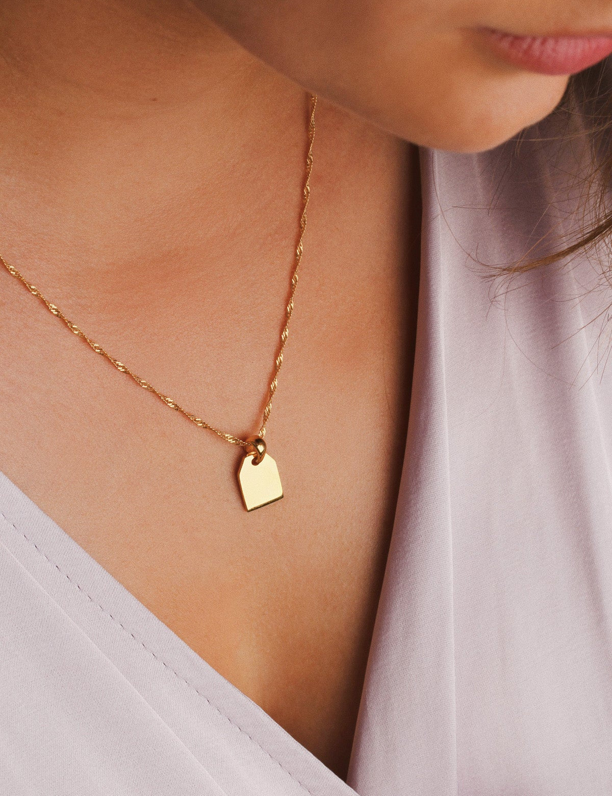 Label pendant - Galore jewelry