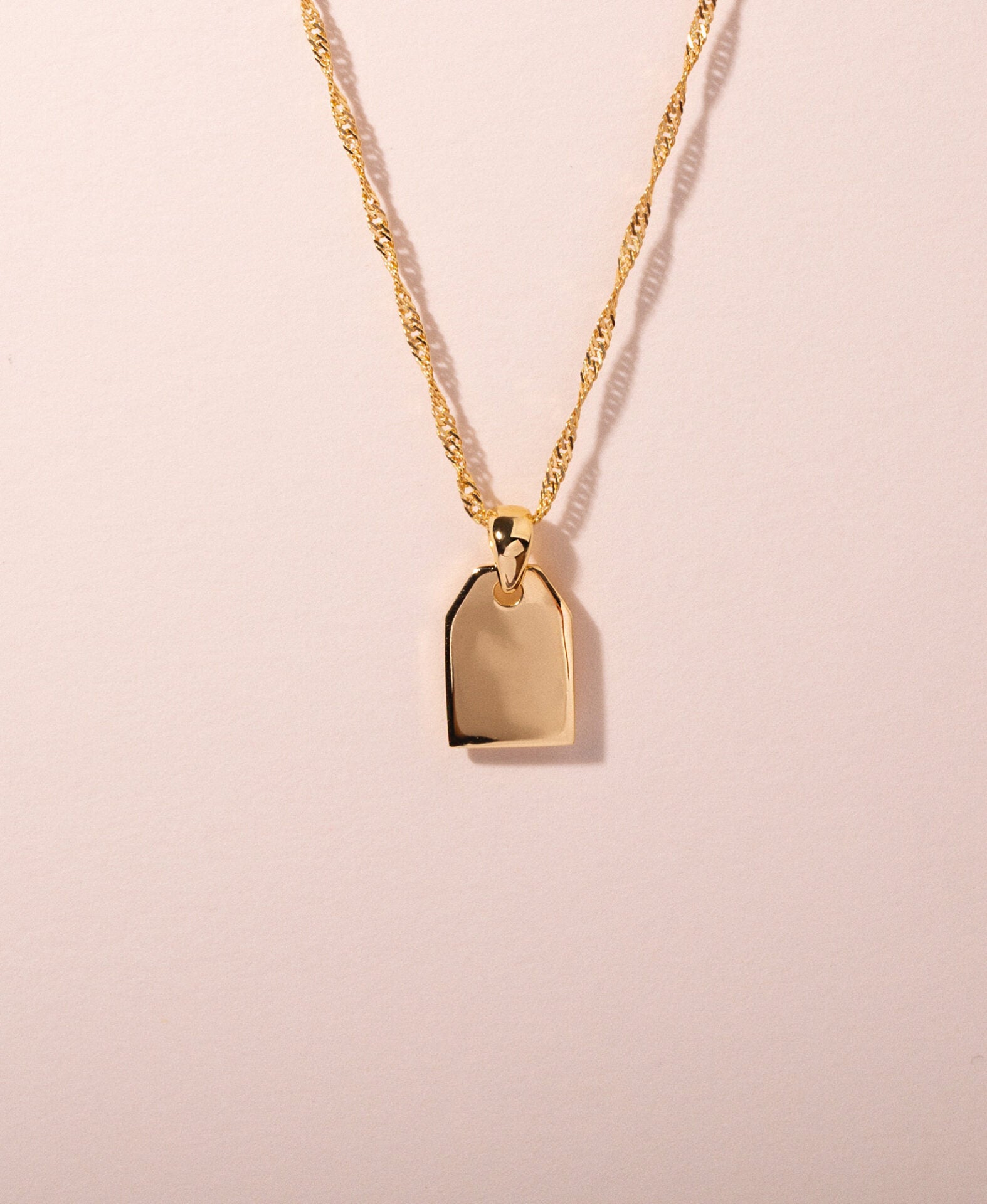 Label pendant - Galore jewelry