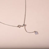 Single diamond necklace petite