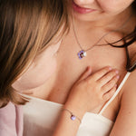 Part of Me necklace violet women - Galore jewelry