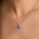 Part of Me necklace violet women - Galore jewelry
