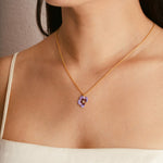 Part of Me necklace violet women - Galore jewelry