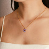 Part of Me necklace violet women - Galore jewelry