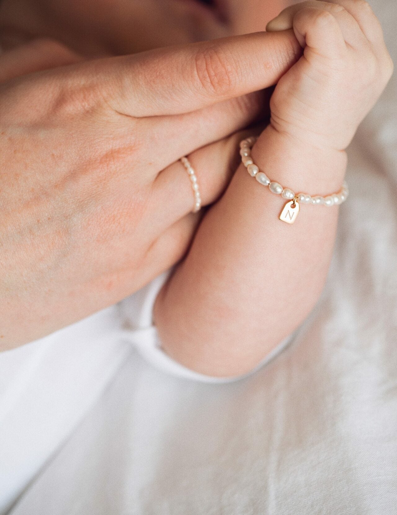Pearl & Tag bracelet baby - Galore jewelry