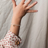 Pearl & Tag bracelet petite - Galore jewelry
