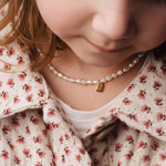 Pearl & Tag necklace petite - Galore jewelry