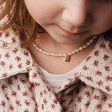 Pearl & Tag necklace petite - Galore jewelry