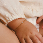 Single diamond bracelet baby - Galore jewelry