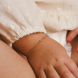 Single diamond bracelet baby - Galore jewelry