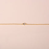 Single diamond bracelet petite